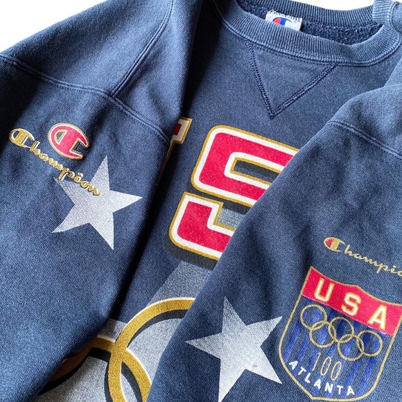 Champion 100 Atlanta USA Olympics Sweater - Picture 3 of 7